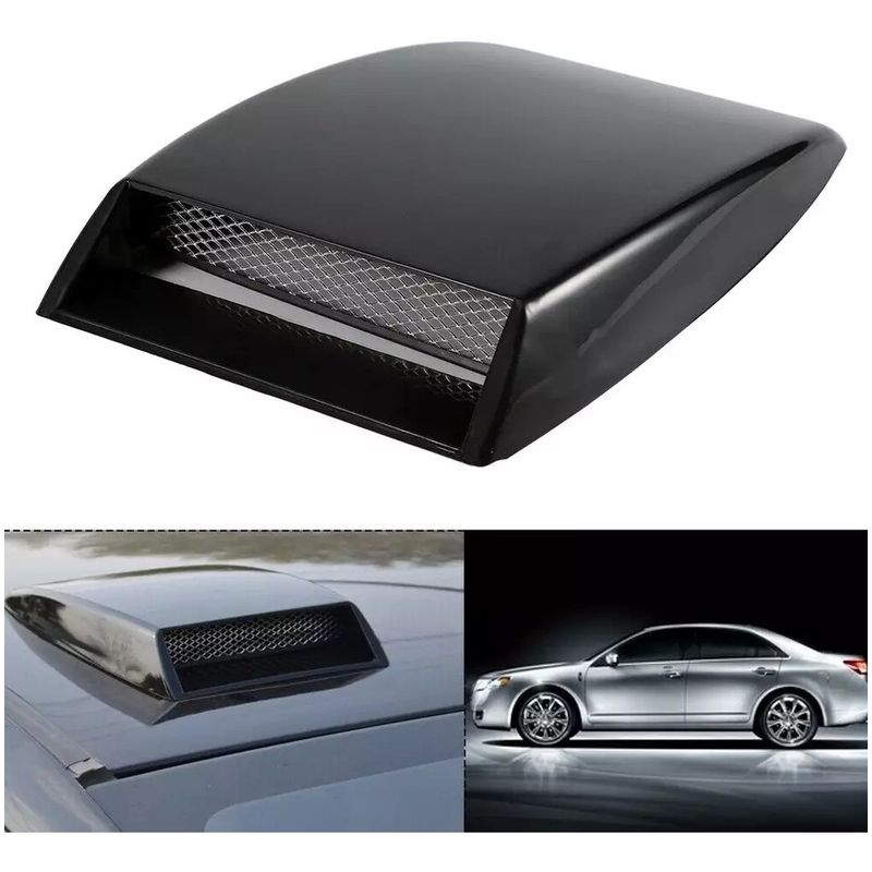 GENERICO - Toma De Aire de Capot Adhesiva Negro Auto Tuning Universal