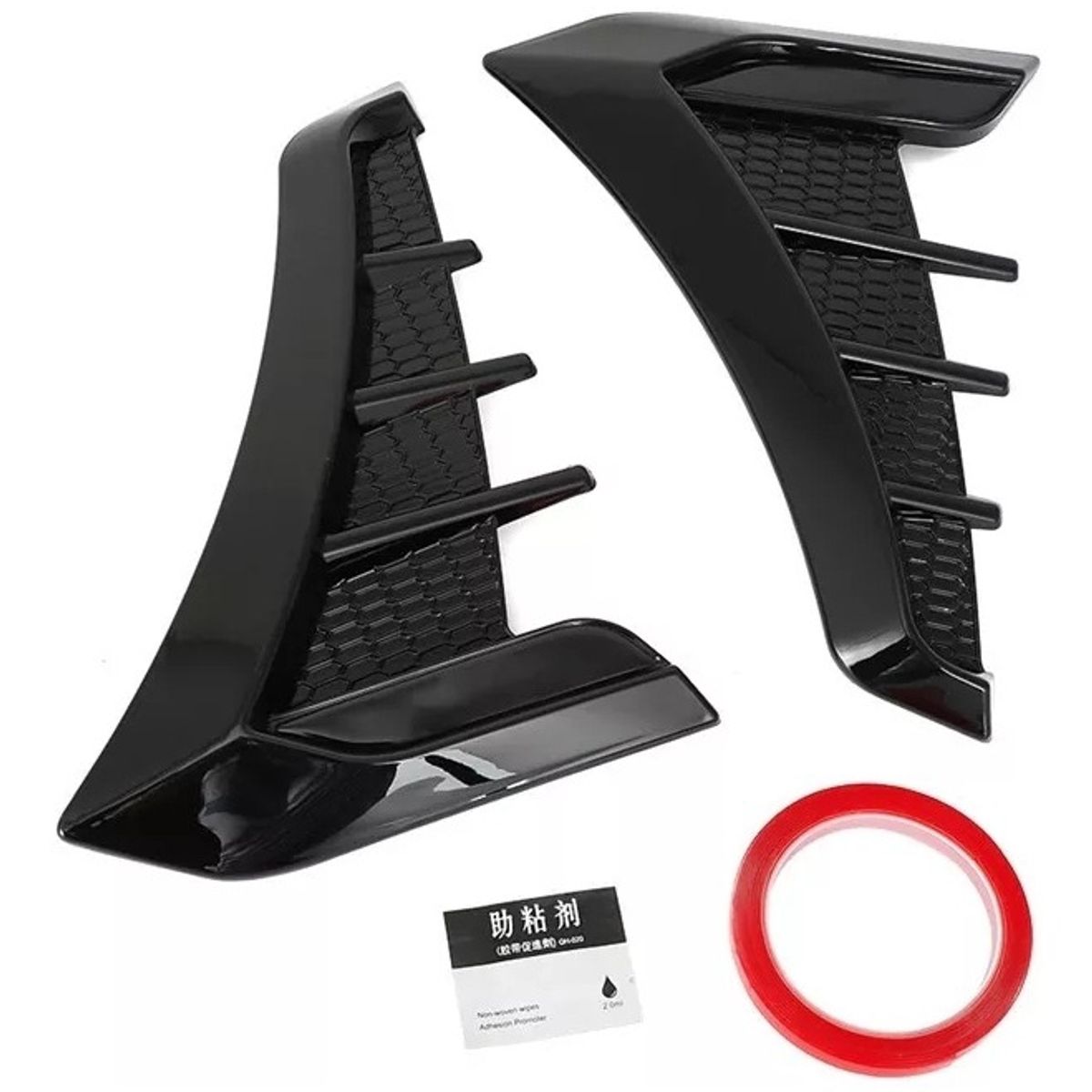 X2 Toma De Aire Auto Lateral Goma Sport Adhesiva Universal, marca GENERICO - Foto 2