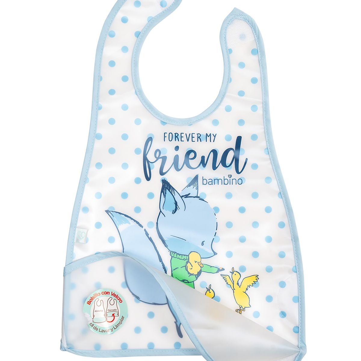 BAMBINO - Babero De Alimentacion Bambino  Zorro Blanco