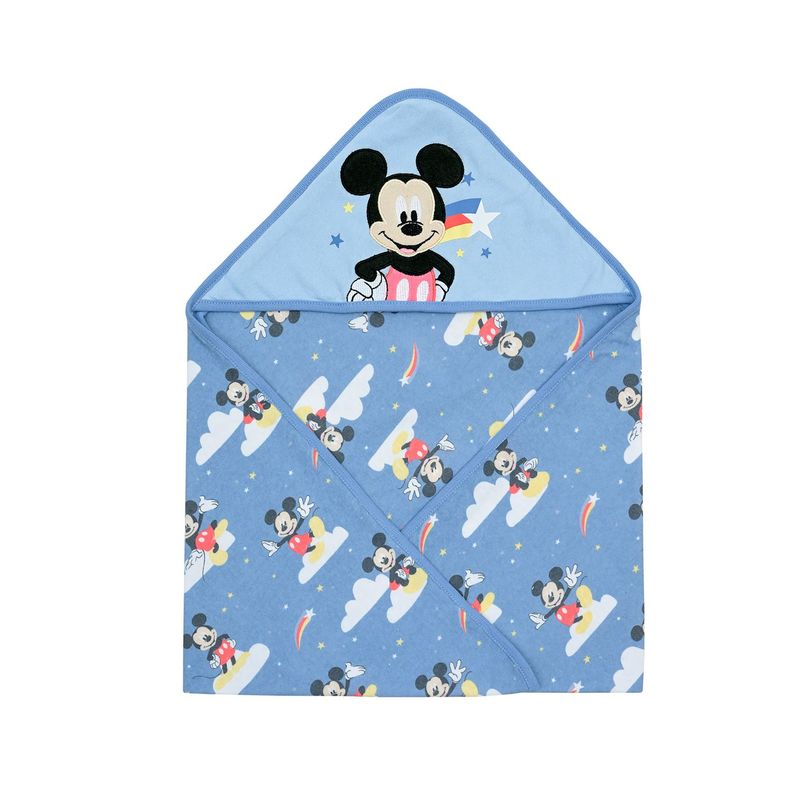BAMBINO - Toalla Capucha Bambino  Mickey Estrella Fugaz Azul