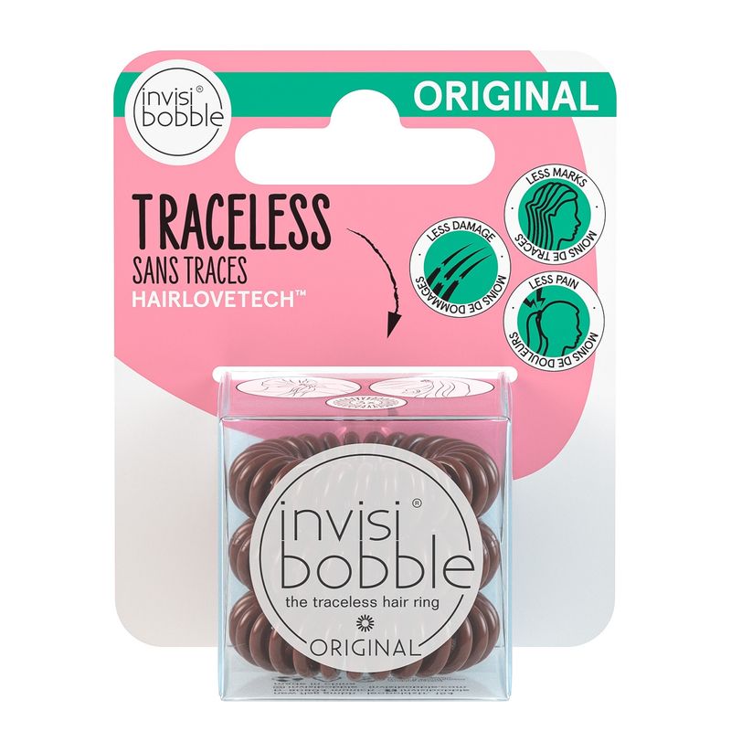 GENERICO - Colet espiral Invisibobble Original Café 3 un