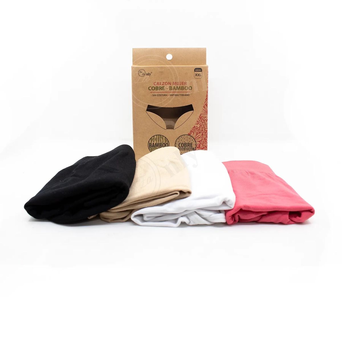 GARSIL - x6 Calzón Para Mujer - Bambu Cobre Sin Costura Tallas Grandes