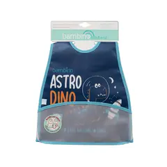 BAMBINO - Babero De Alimentacion Dinosaurio Azul