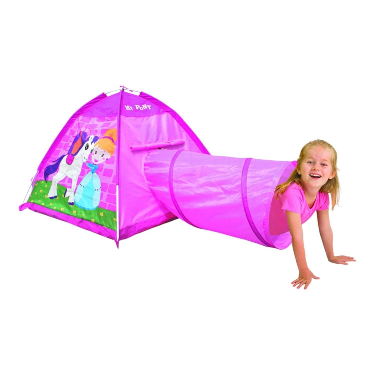 GAME POWER - Tienda Carpa Tunel Rosada Niña 170X112X94Cm Gamepower