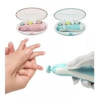 Corta Uñas Bebés Lima Eléctrica Para Bebés a Batería Azul