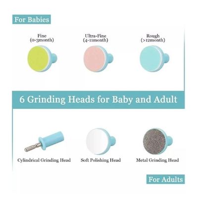 Imagen 2 del producto Corta Uñas Bebés Lima Eléctrica Para Bebés a Batería Azul