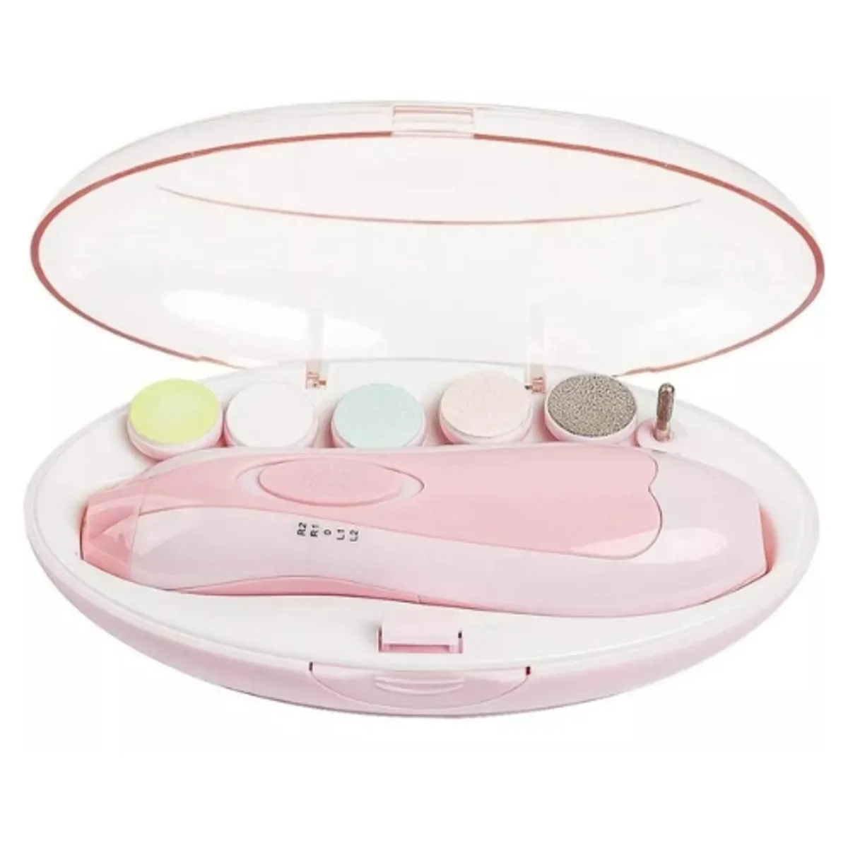 GENERICO - Corta Uñas Bebés Lima Eléctrica Para Bebés a Batería Rosado