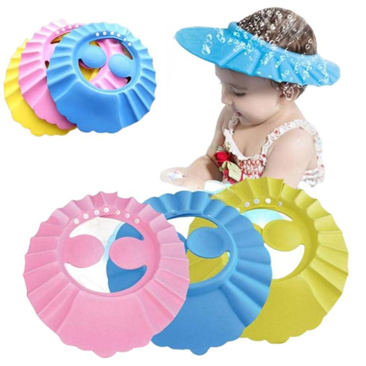 UNIVERSAL - Gorra de Baño para Bebés Ajustable
