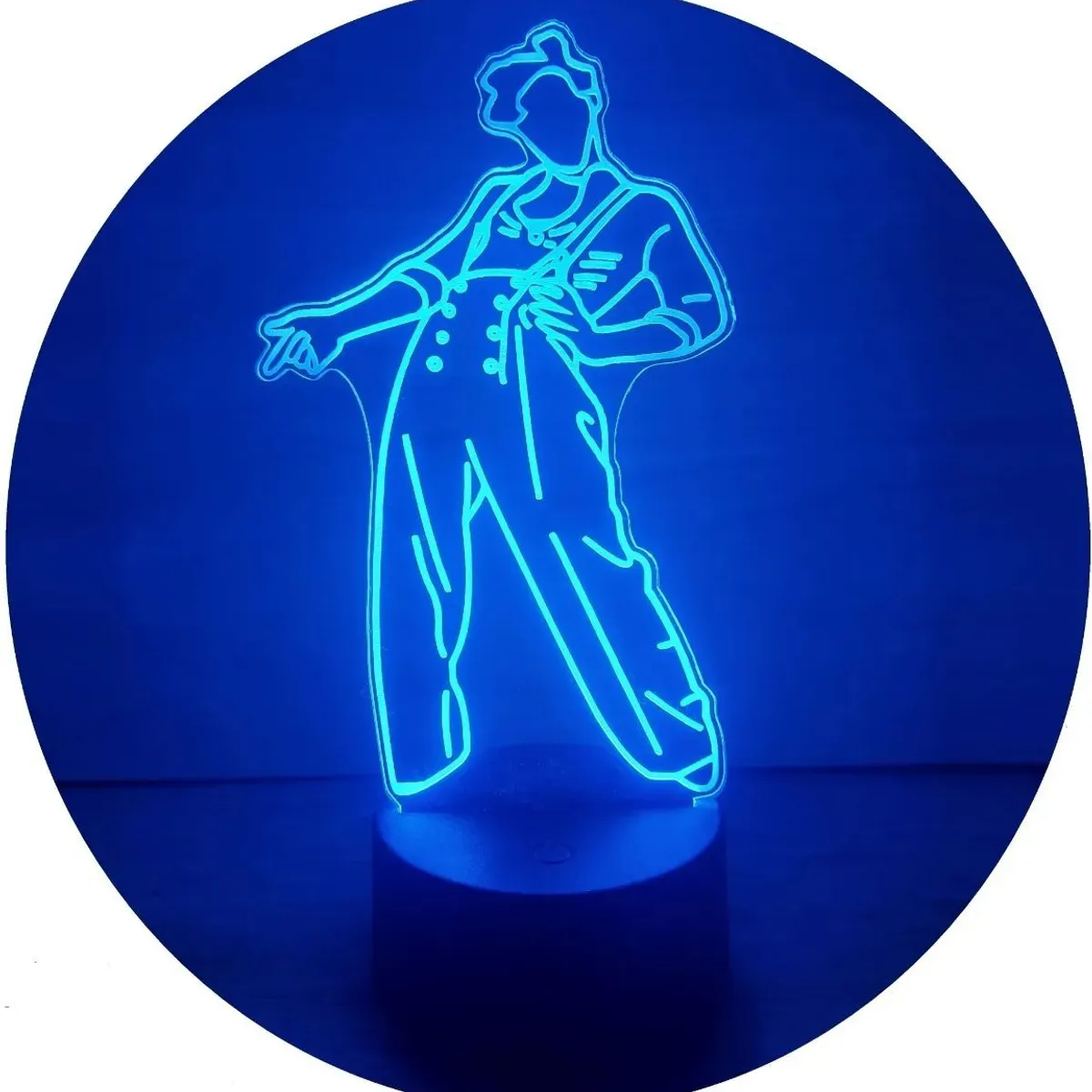 KUANGYE - Lámpara Led Harry Styles 3d Luz Ilusión Decoración