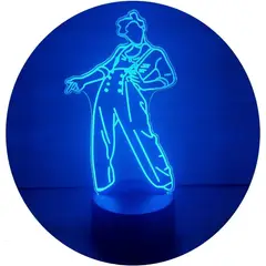 KUANGYE - Lámpara Led Harry Styles 3d Luz Ilusión Decoración