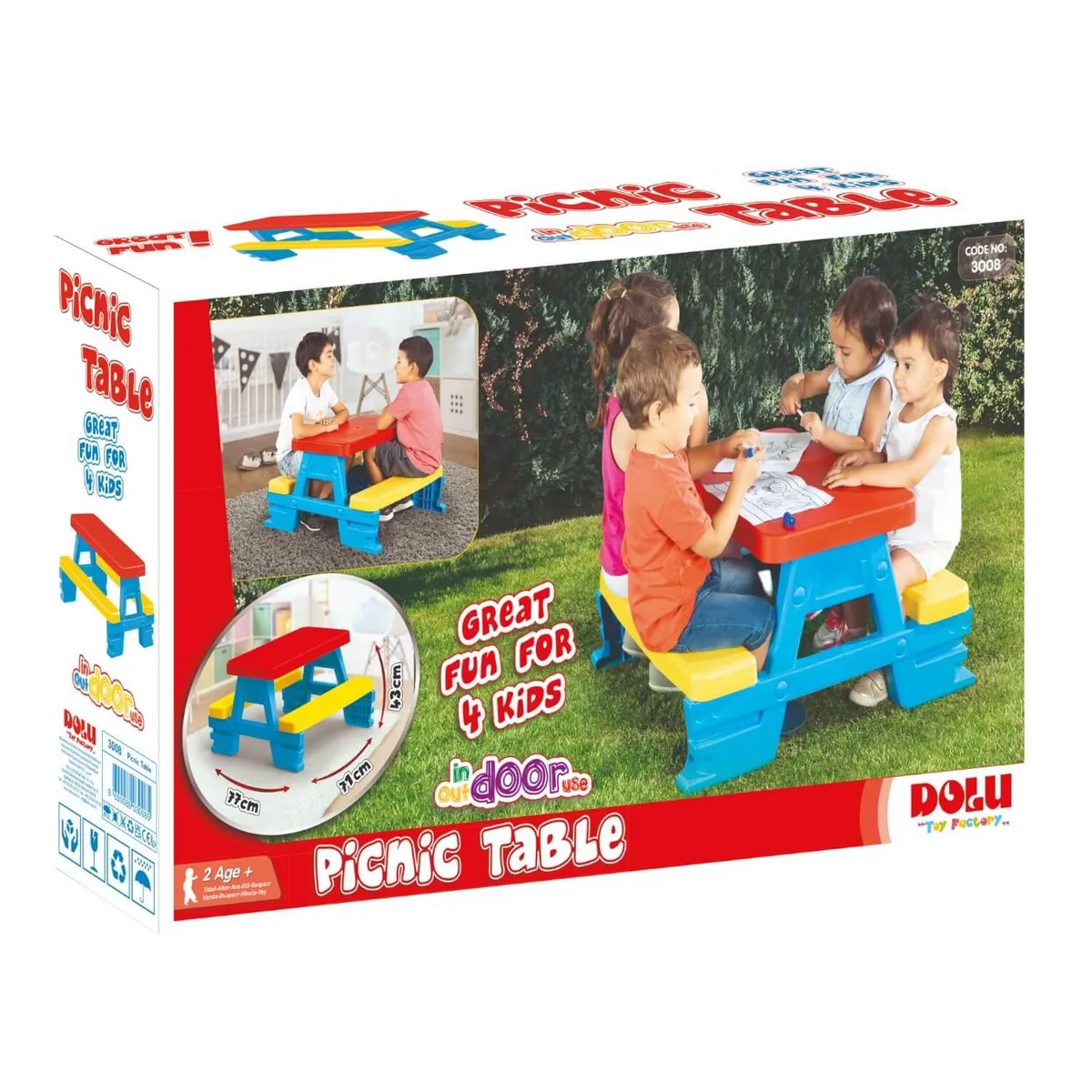 DOLU - Mesa De Picnic Para Niños Dolu