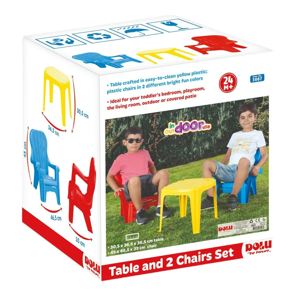 DOLU - Mesa Y Dos Sillas Infantil Dolu