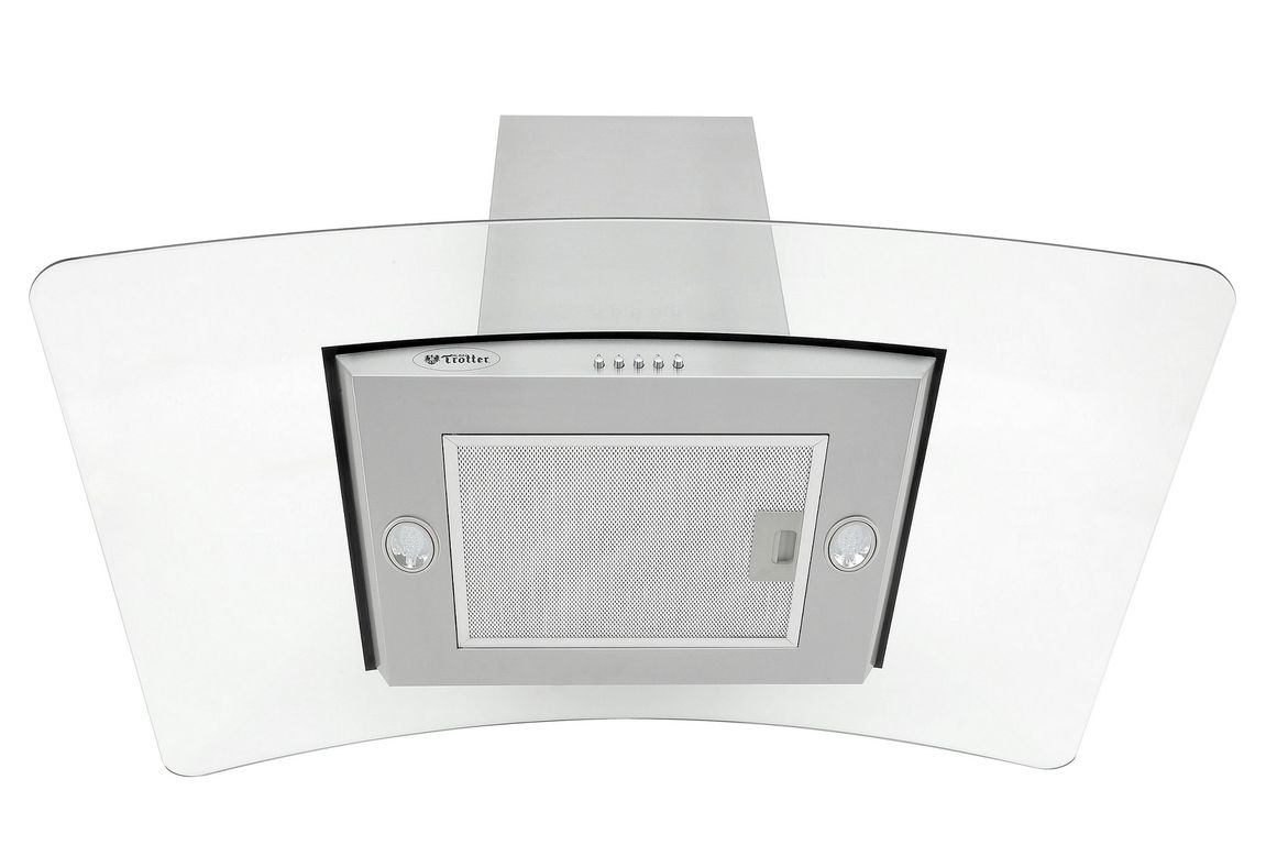 ALBIN TROTTER Campana Isla Curvex 90 cm Inox/Vidrio