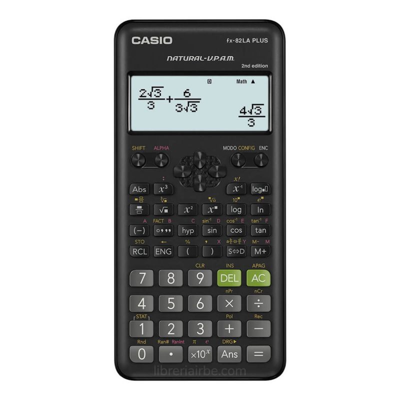 CASIO - Calculadora Científica Digital Casio Fx-82la Plus Negra