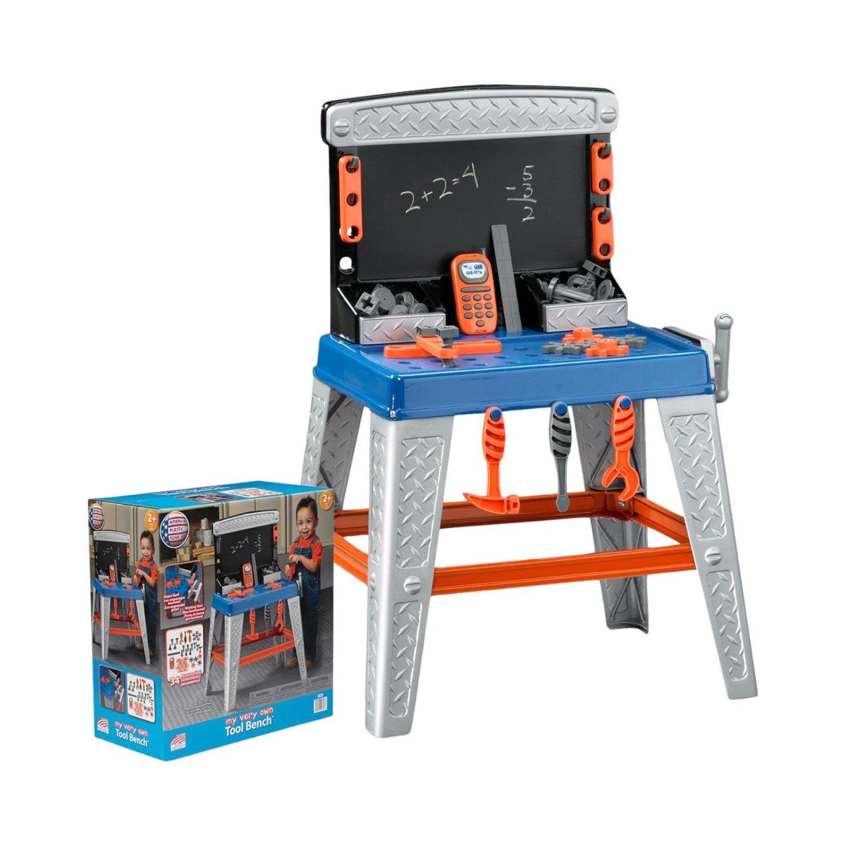 GAME POWER - Mi Primer Banco de Herramientas 58x42x80 Cm American Plastic