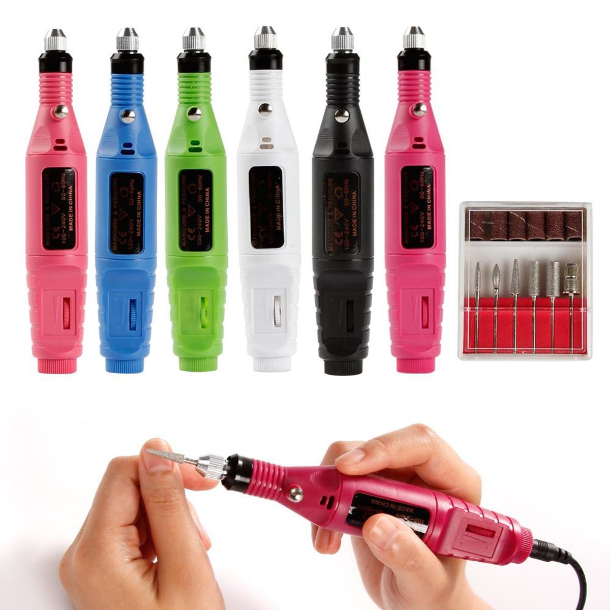 GENERICO - Set De Lampara Led 48w Con Torno Pulidor Eléctrico Manicura