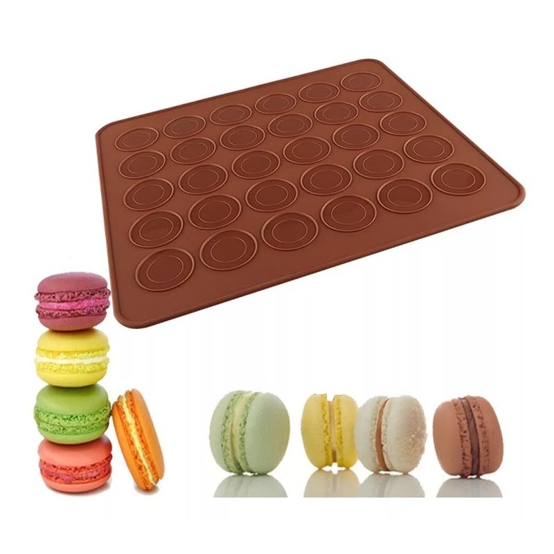 GENERICO - Molde Silicona Tapete Silicona Macarons Lamina Para Horno 30