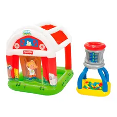 BESTWAY - Piscina Granero Inflable pelotas Fisher Price 119X119X125Cms
