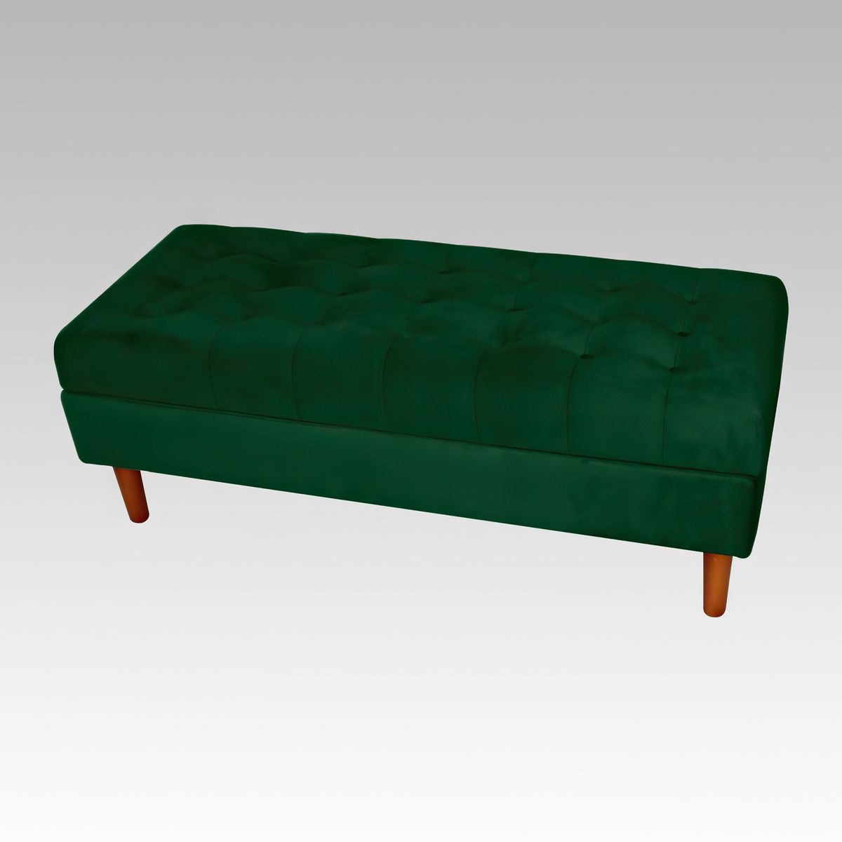 GENERICO - Banqueta Baúl Plana 21 Botones Oporto - Verde