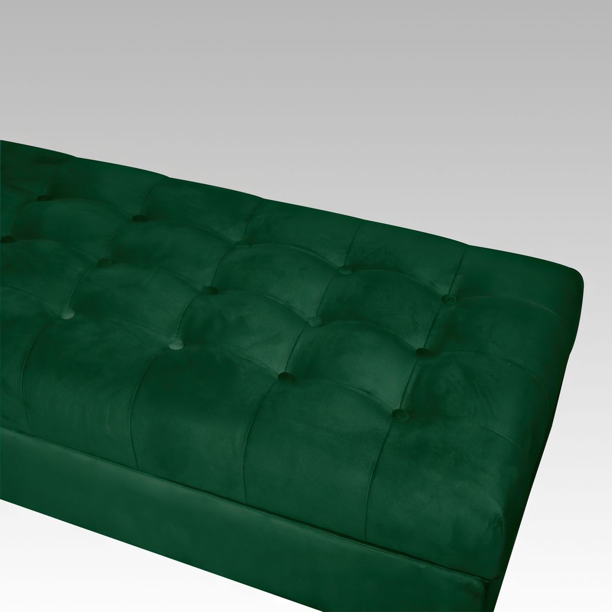 GENERICO - Banqueta Baúl Plana 21 Botones Oporto - Verde