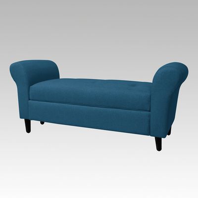 Imagen 2 del producto Banqueta Baúl 6 Botones Valencia - Azul