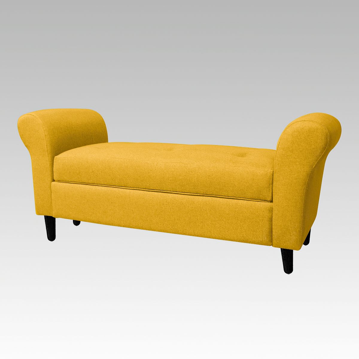 GENERICO - Banqueta Baúl 6 Botones Valencia - Amarillo