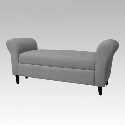 Imagen 2 del producto Banqueta Baúl 6 Botones Valencia - Gris