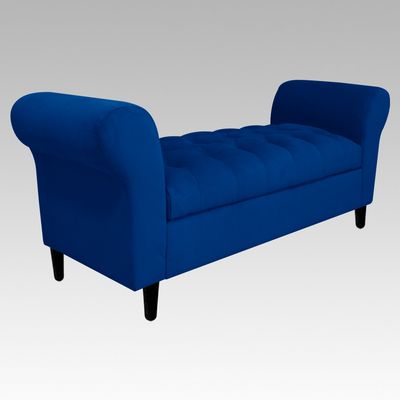 Imagen 2 del producto Banqueta Baúl Capitoné 21 Botones Lucerna - Azul