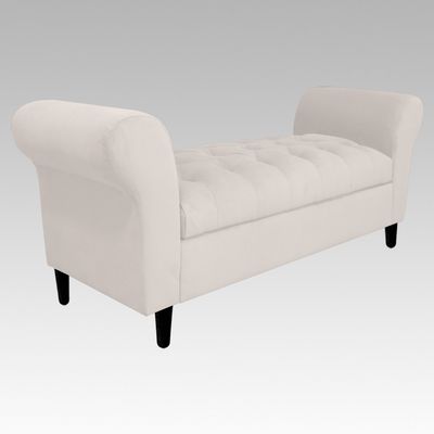 Imagen 2 del producto Banqueta Baúl Capitoné 21 Botones Lucerna - Blanco