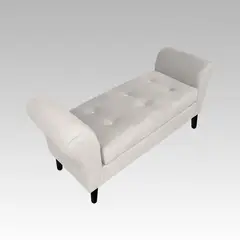 GENERICO - Banqueta Baúl 6 Botones Bilbao - Blanco