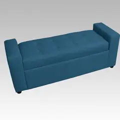 GENERICO - Banqueta Baúl 8 Botones Alcorcón - Azul