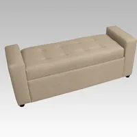 Banqueta Baúl 8 Botones Alcorcón - Beige