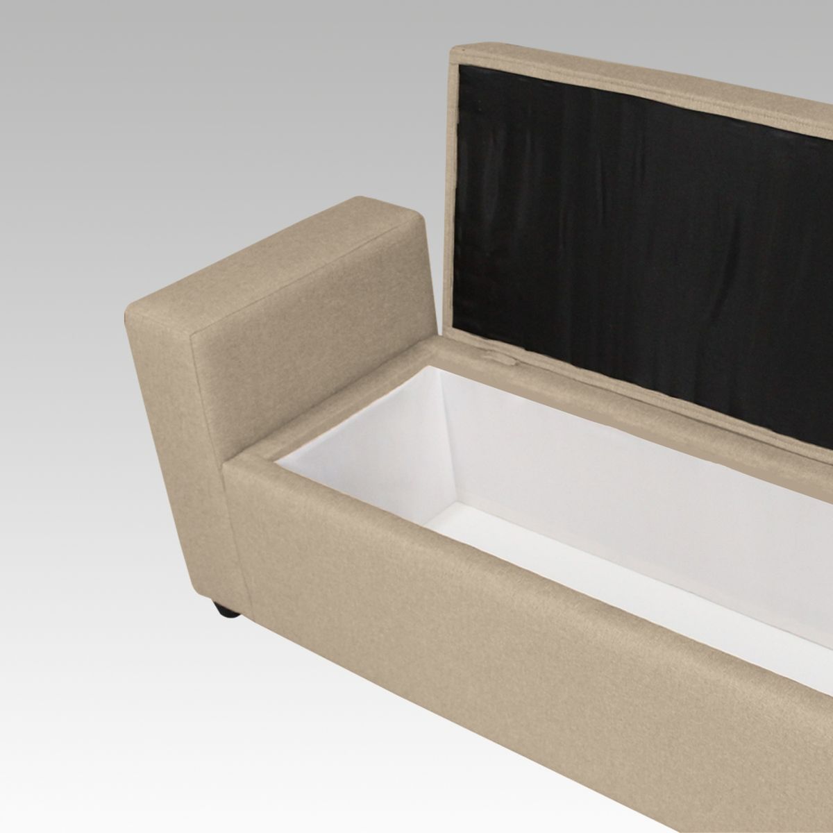 GENERICO - Banqueta Baúl 8 Botones Alcorcón - Beige