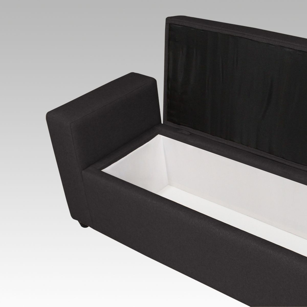 GENERICO - Banqueta Baúl 8 Botones Alcorcón - Gris oscuro