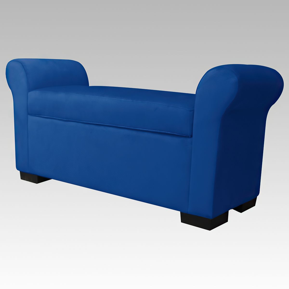 GENERICO - Banqueta Baúl 6 Botones Málaga - Azul