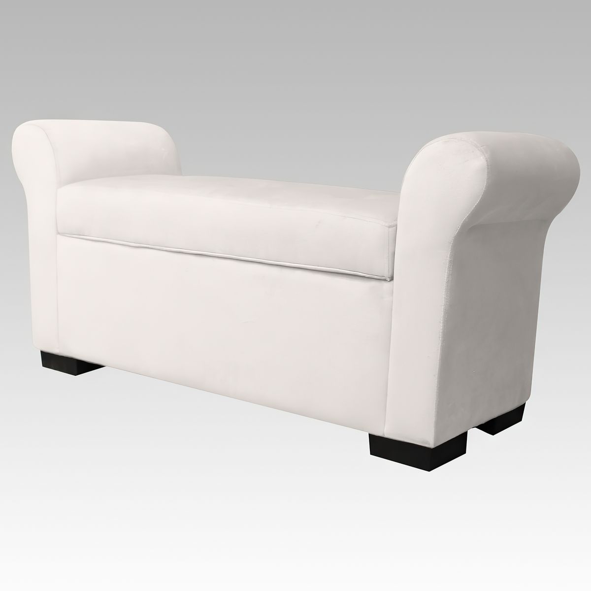 GENERICO - Banqueta Baúl 6 Botones Málaga - Blanco