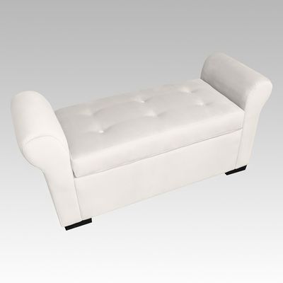 Imagen 2 del producto Banqueta Baúl 6 Botones Málaga - Blanco