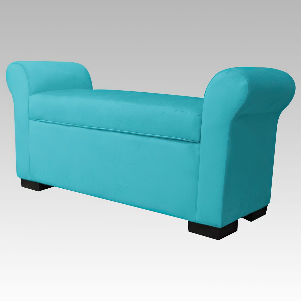 GENERICO - Banqueta Baúl 6 Botones Málaga - Turquesa