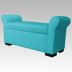 GENERICO - Banqueta Baúl 6 Botones Málaga - Turquesa
