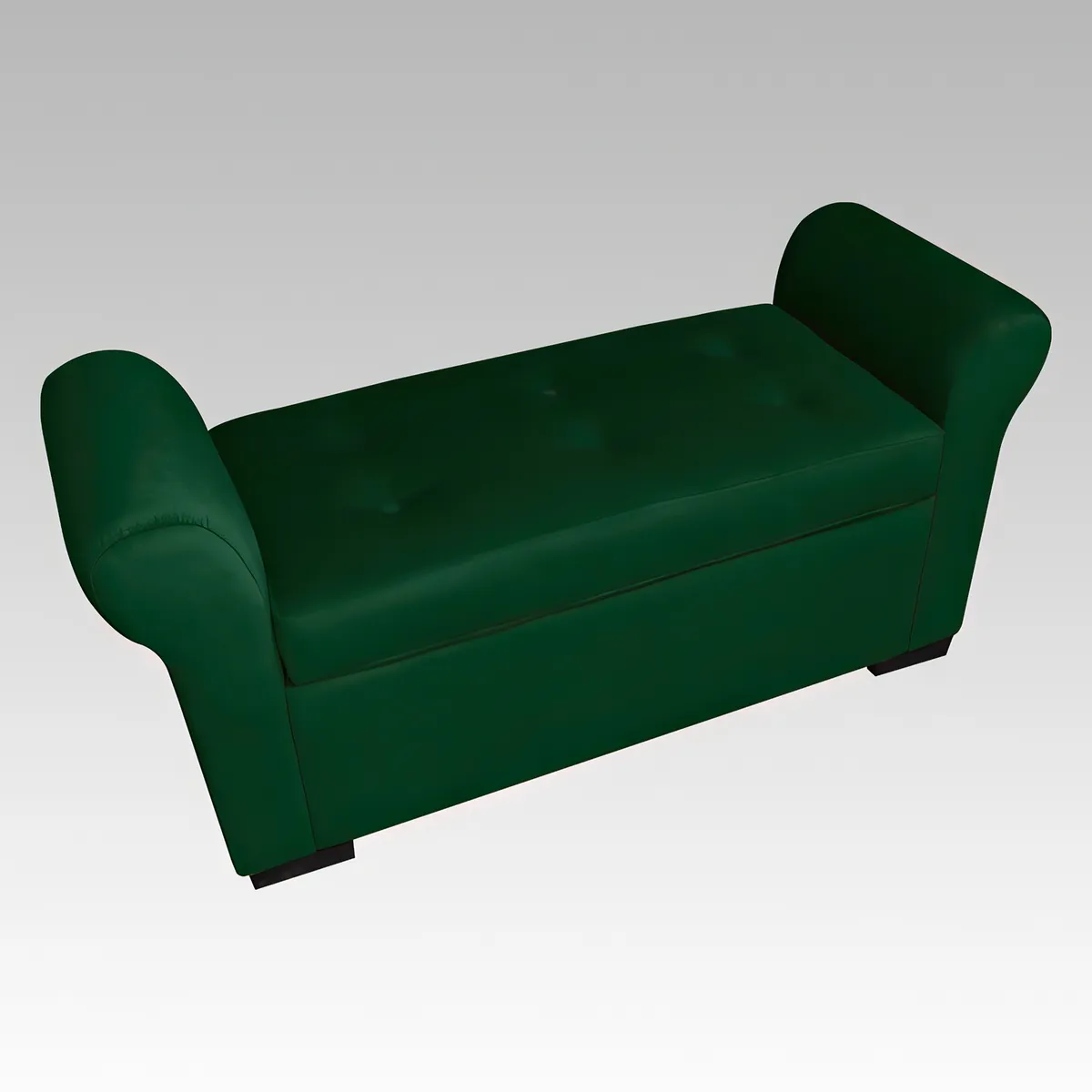 GENERICO - Banqueta Baúl 6 Botones Málaga - Verde