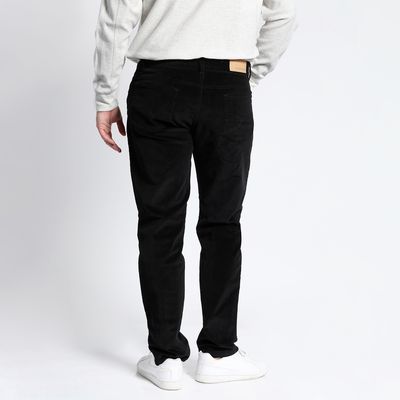 Imagen 2 del producto Pantalon Cotelé Algodón Hombre 5 Bolsillos Negro