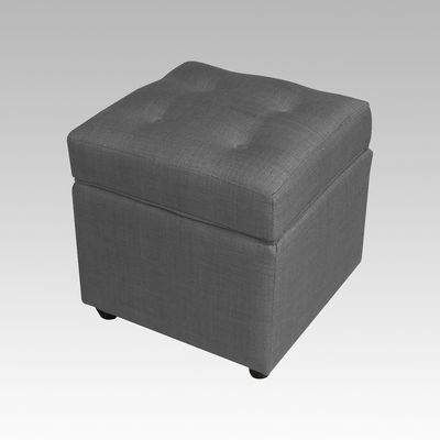 Imagen 2 del producto Puf Baúl 4 Botones Palermo - Gris