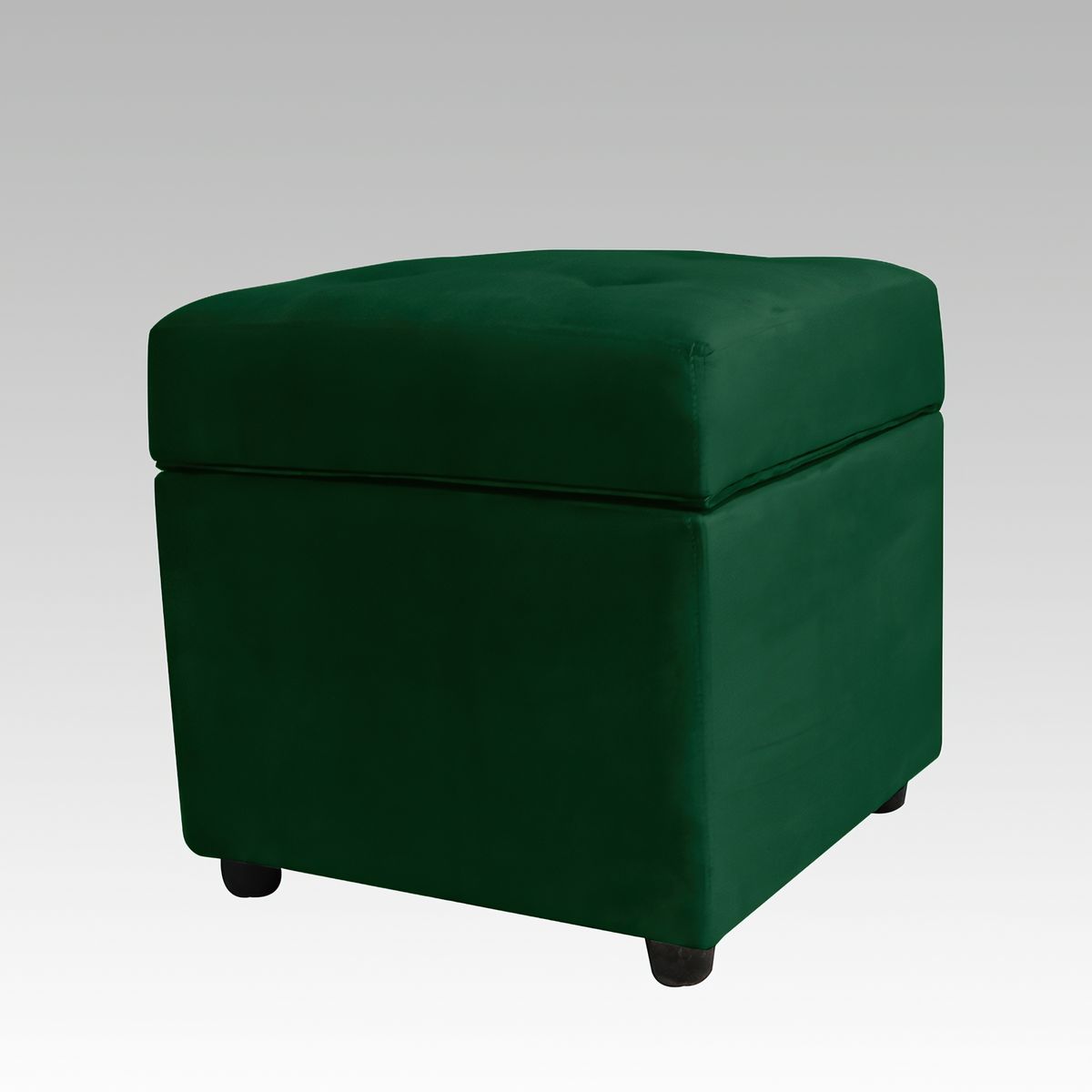 GENERICO - Puf Baúl 4 Botones Córdova - Verde