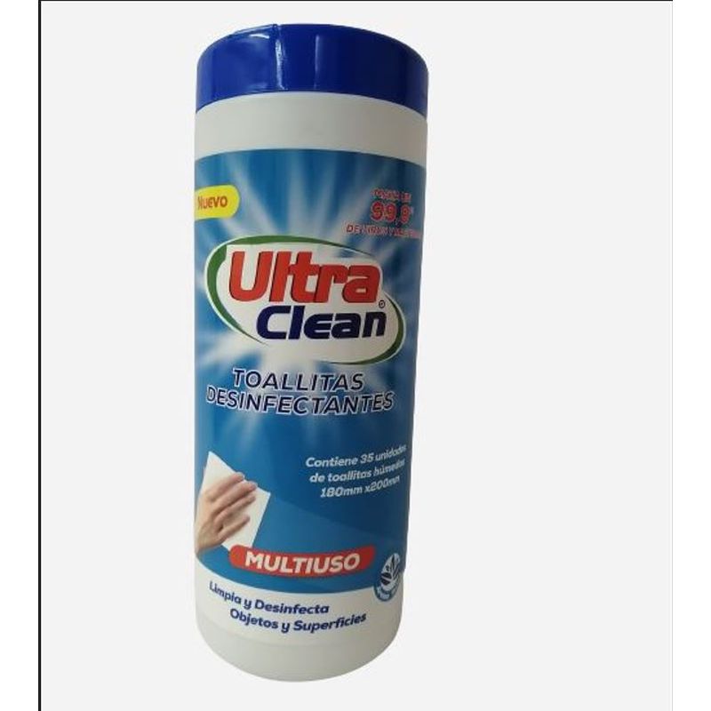 GENERICO - TOALLAS DESINFECTANTES ULTRA CLEAN 35 UNIDADES VARIEDAD