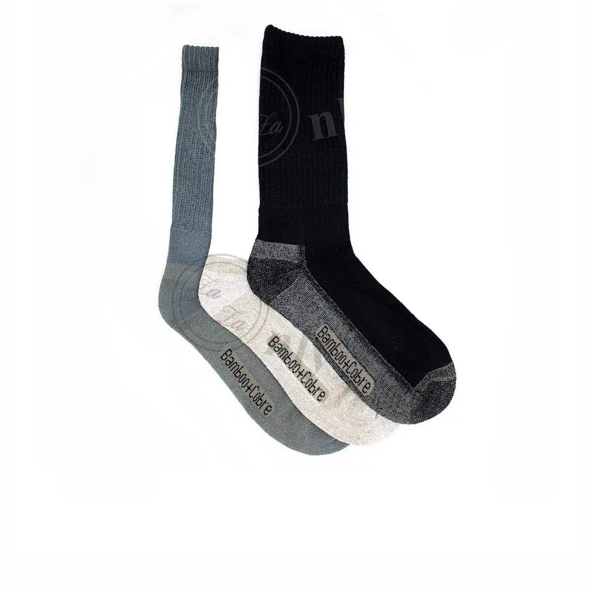 GARSIL - x6 Pares Calcetines Deportivo Para Hombre Bambú  Cobre Sin Costuras