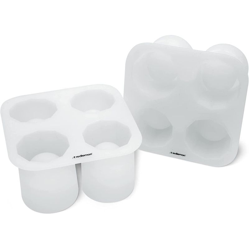 REDLEMON - 2 Moldes Para Hielos Redlemon Silicona Flexible Reposteria