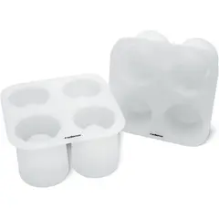 REDLEMON - 2 Moldes Para Hielos Silicona Flexible Reposteria
