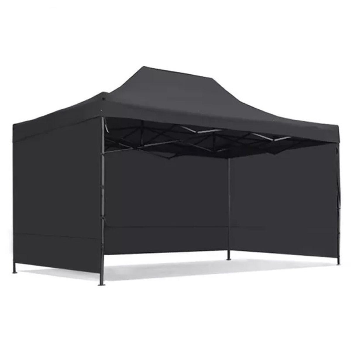 GENERICO - Toldo Plegable Lona Con Paredes  Impermeable 2x3mts  NEGRO