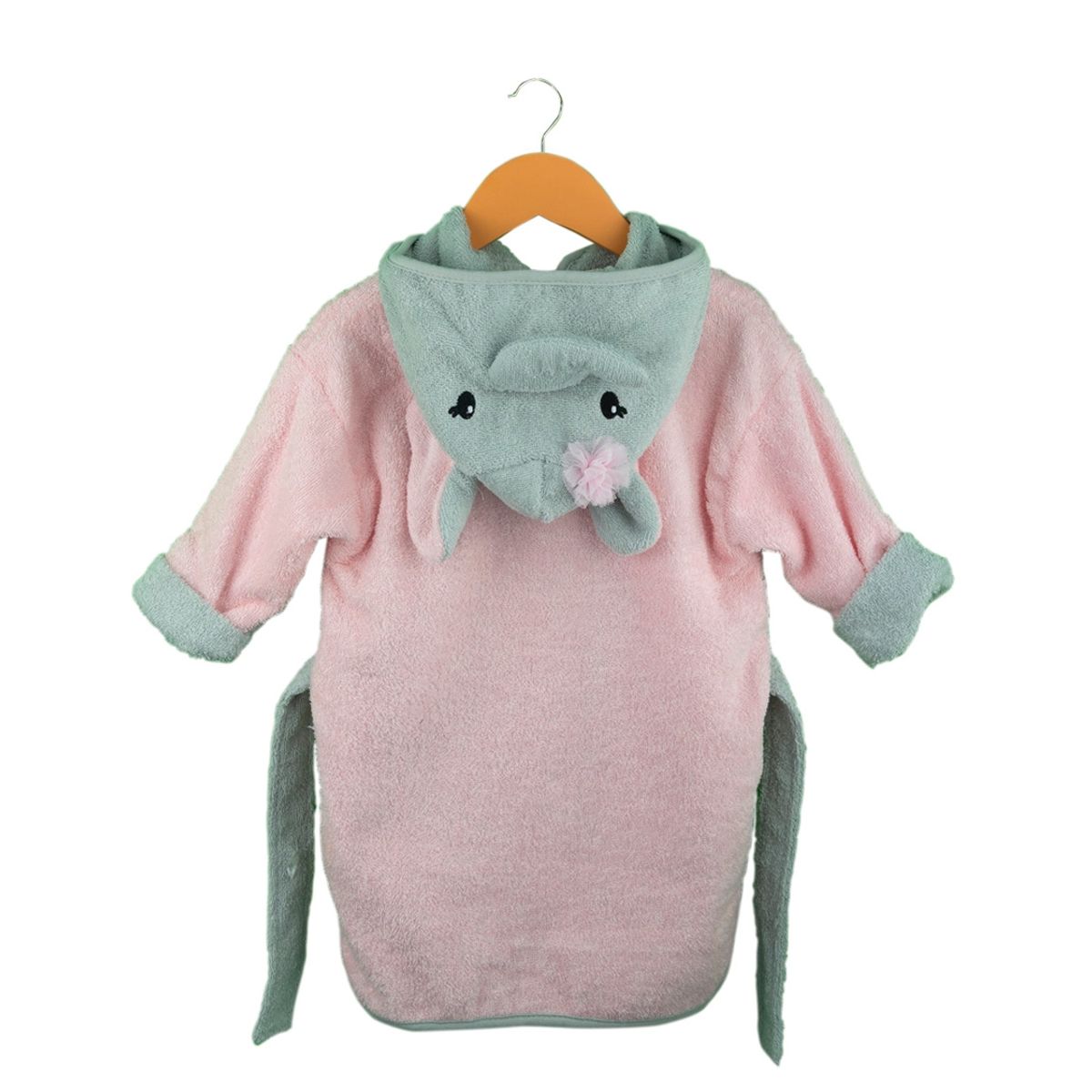 PUMUCKI - Bata de Baño Rosado para Bebé Niña Pumucki