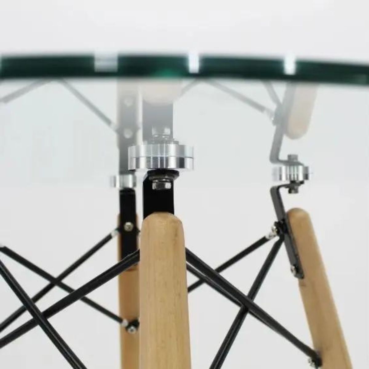 GENERICO - Mesa de Vidrio Redonda 80 Diametro Nordica